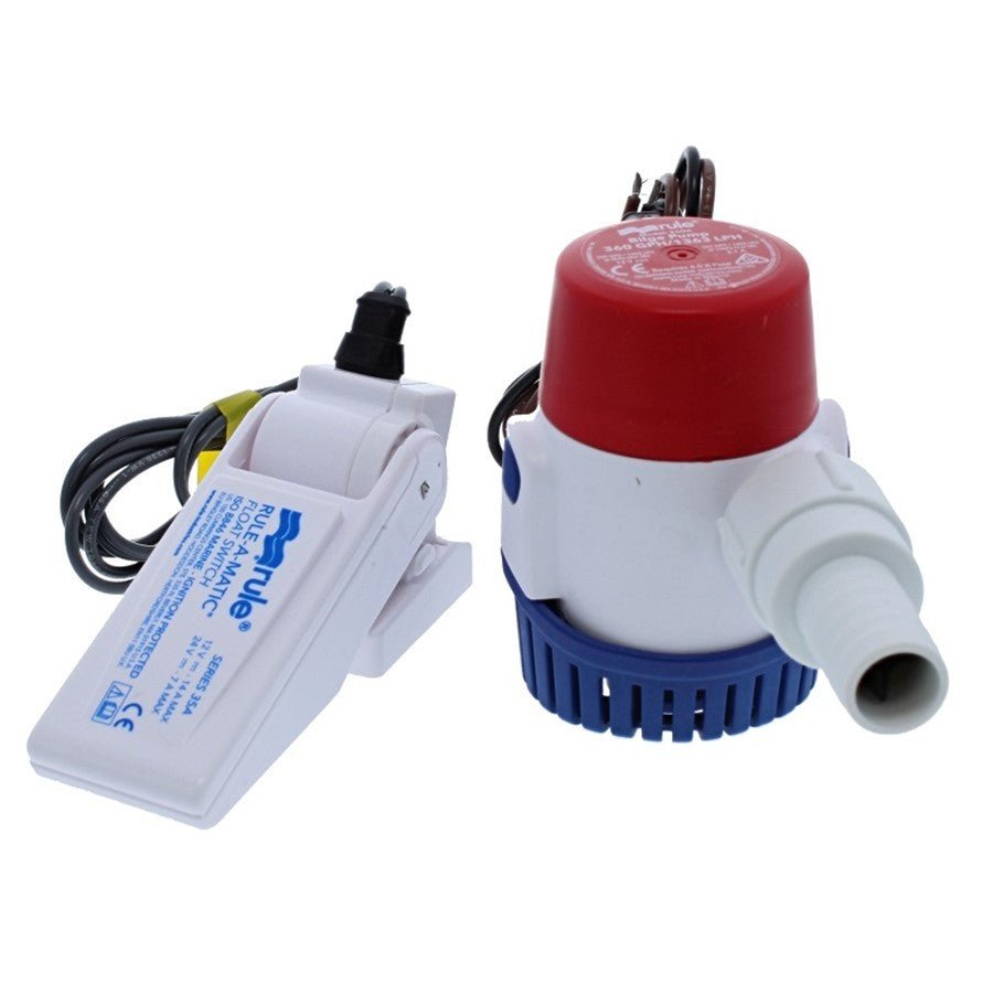 Rule Bilge Pump 360 GPH Complete With Low Power Float Switch