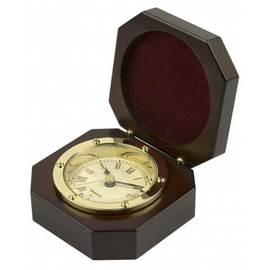 Clock In Wooden Box