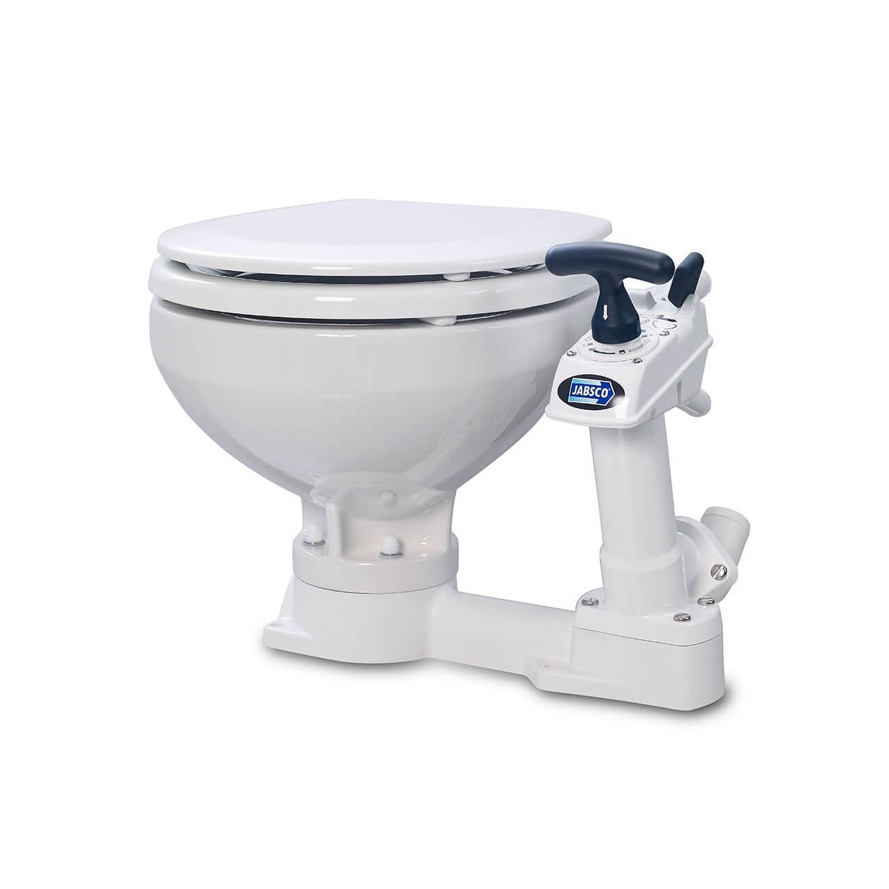 Jabsco Compact Bowl Manual Toilet With Free Aqua Soft Toilet Rolls