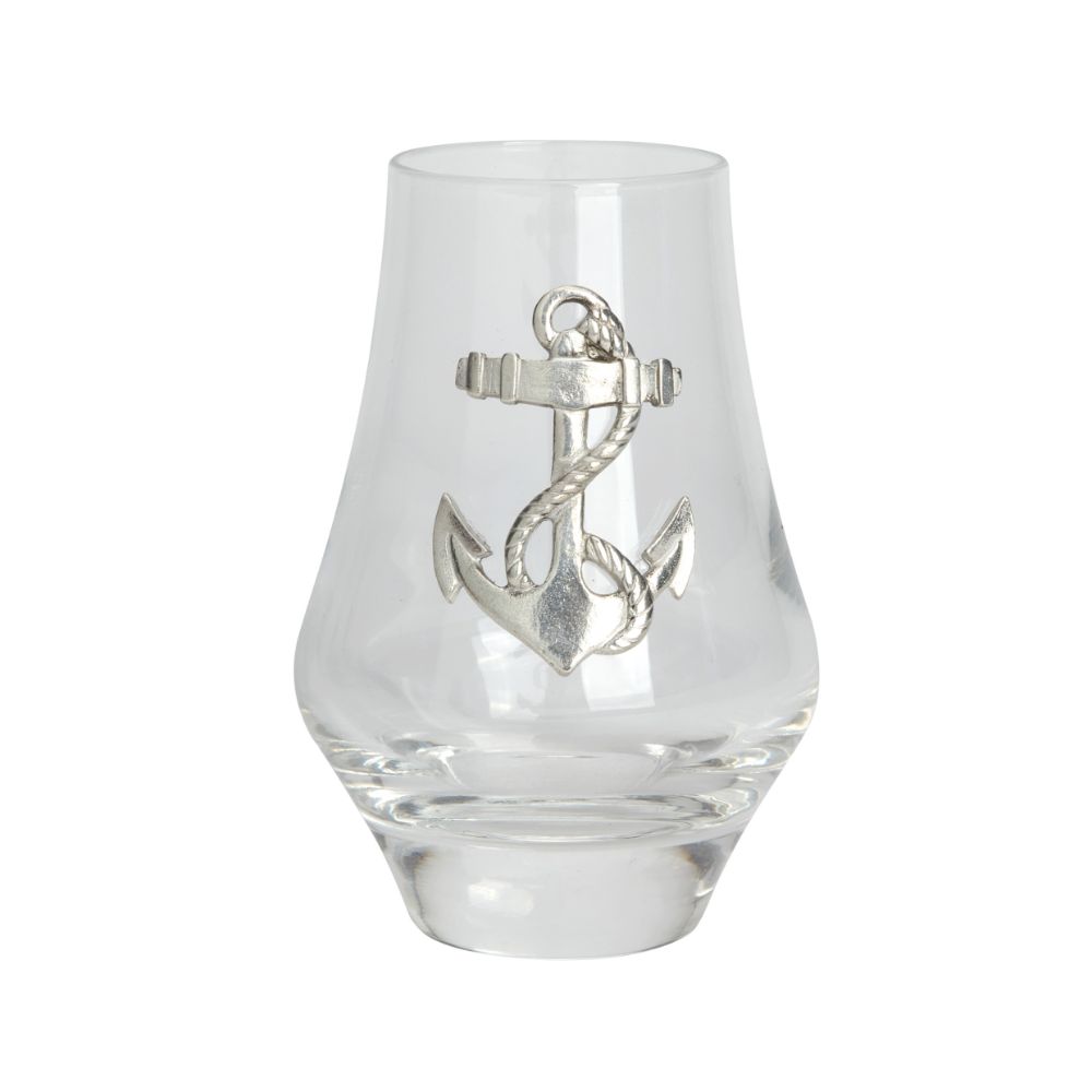 Nauticalia Tasting Glass with Pewter Anchor Badge