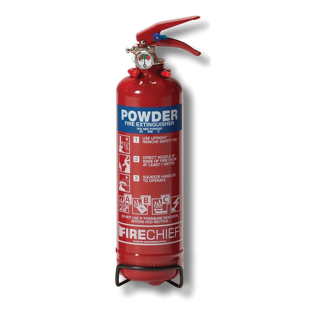 Firechief Fire Extinguisher Dry Powder - Firechief 1kg 8A 34B C