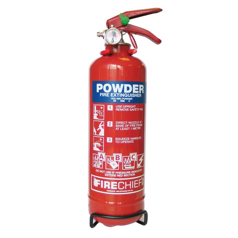 Firechief Fire Extinguisher Dry Powder - Firechief 1kg 8A 55B C