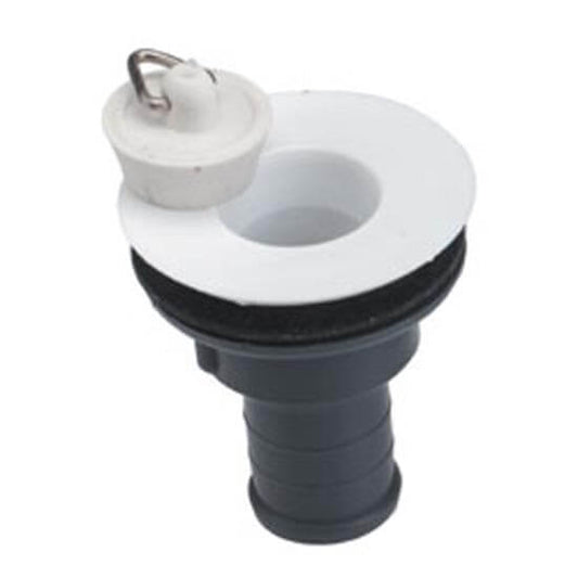 Straight Plastic Sink Waste With Plug - 3/4"