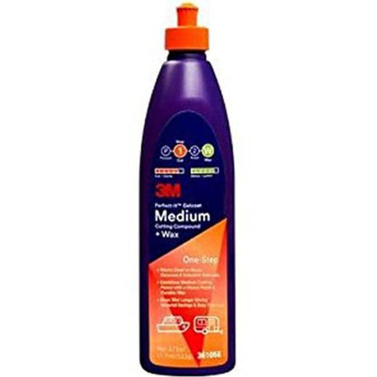 3M Perfect It Gelcoat Medium Cutting Compound + Wax One Step - 473ml