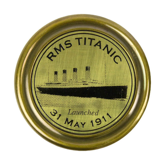 RMS Titanic Tribute Compass - Brass - 60mm Dia