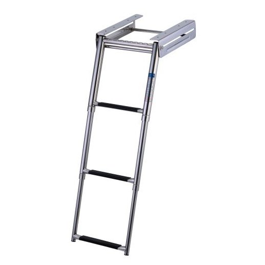 Stainless Steel 3 Step Under Platform Telescopic Boarding Ladder