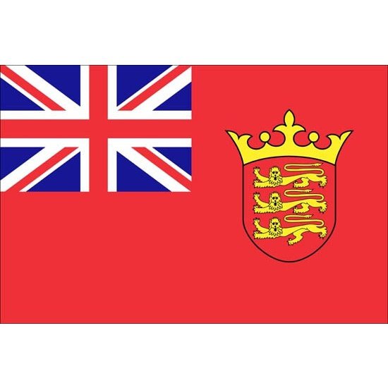 Jersey Red Ensign Defaced Courtesy Flag - 30cm x 45cm