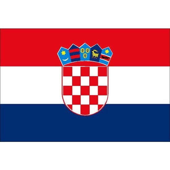 Croatia Courtesy Flag - 30cm x 45cm