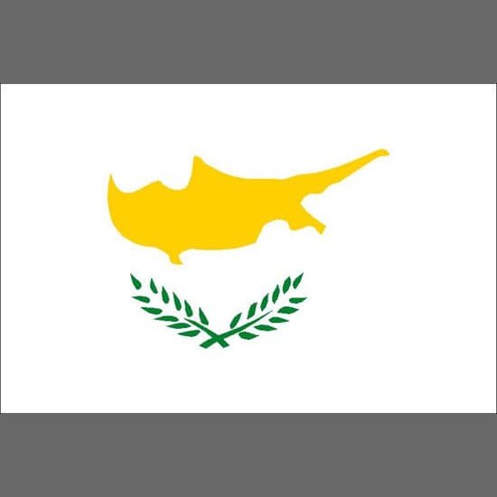 Cyprus Courtesy Flag - 30cm x 45cm