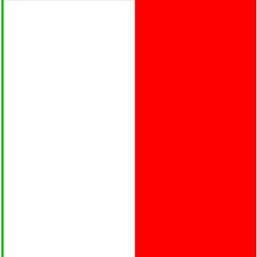 Italy Courtesy Flag - 30cm x 45cm