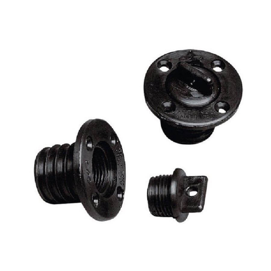 Round Black Drain Plug / Bung