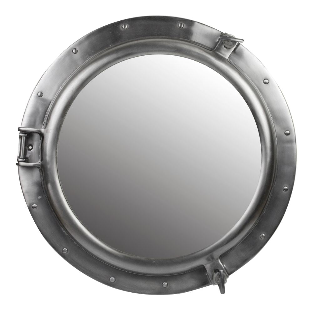 Nauticalia Aluminium Dark Pewter Porthole Mirror - 46cm