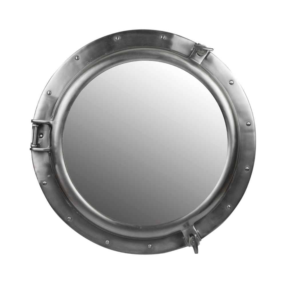 Nauticalia Aluminium Dark Pewter Porthole Mirror - 30cm