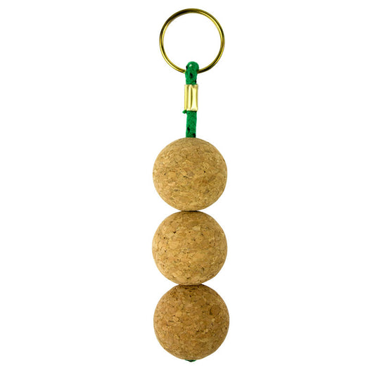 Nauticalia Cork Keyring With Triple Ball