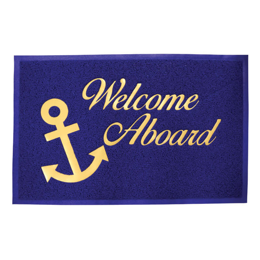 Nautical PVC Welcome Mat - 40 x 60cm