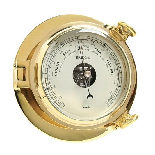 Brass Bridge Barometer - 18cm