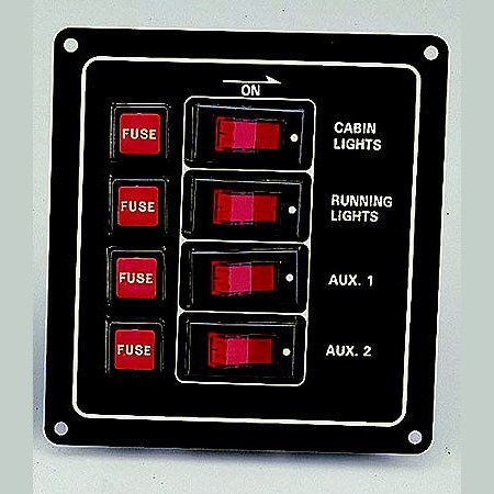 4 Gang Marine Switch Panel