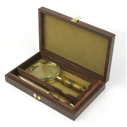 Nauticalia Boxed Magnifier & Brass Letter Opener