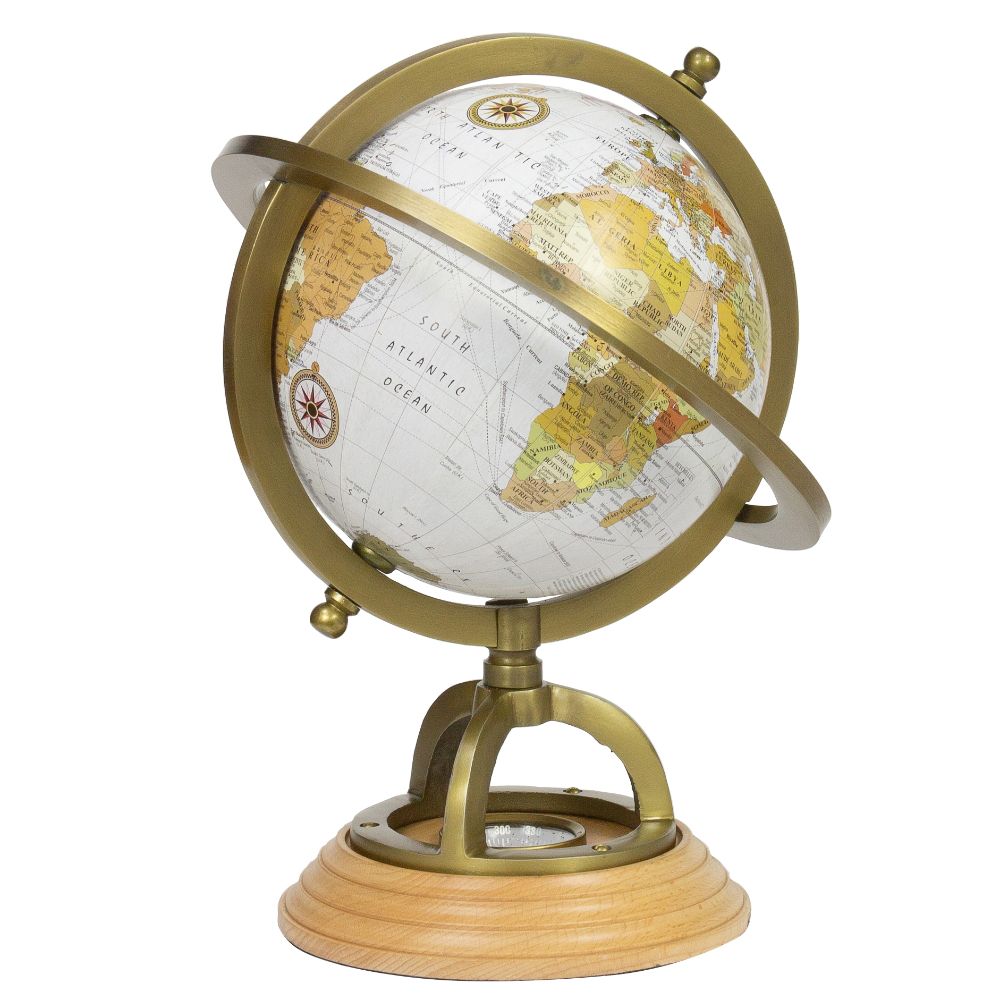 Nauticalia Columbus Armillary World Globe - 28cm