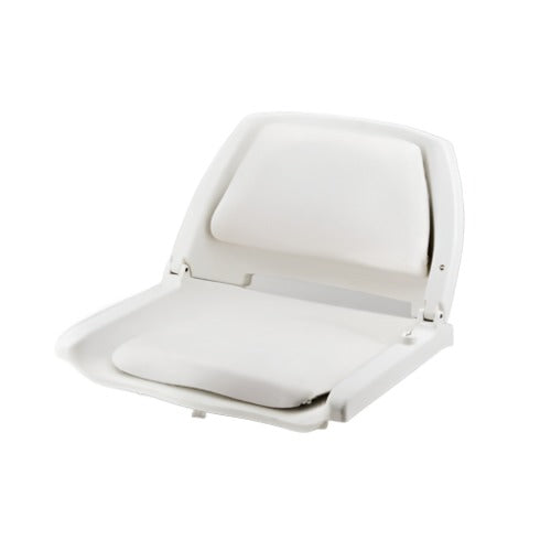 Fisherman Folding Seat with Cushion - White