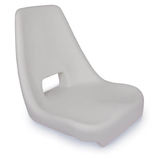 Fixed Helm Shockproof Boat Seat - White