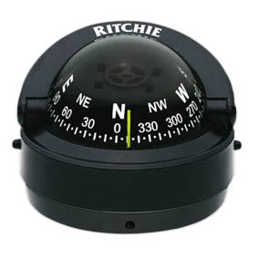Ritchie Explorer S-53, 2.75" Dial Compass - Black Surface Mount