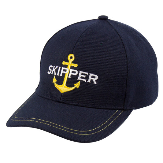 Nauticalia Skipper & Anchor Yachtsman Cap - 54-61cm