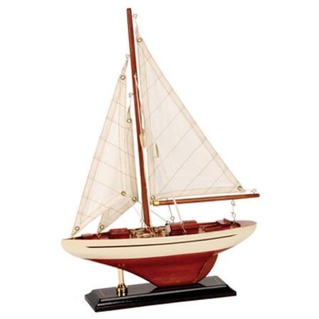 Mini Americas Cup Yacht - Cream