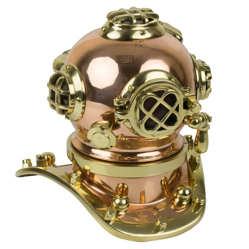 Galley Diving Helmet Replica - Brass & Copper