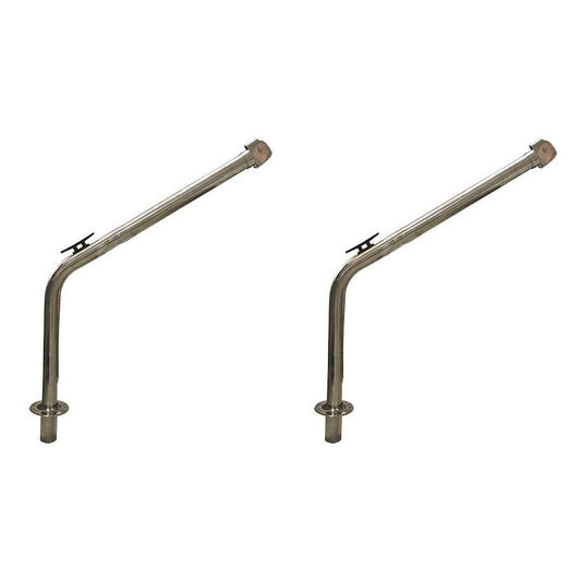 Pair Of Stainless Steel Davits 60mm Tube Combined Lifting 170kg