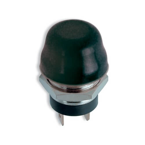 Marine Black Push Button Brass Switch - 20A