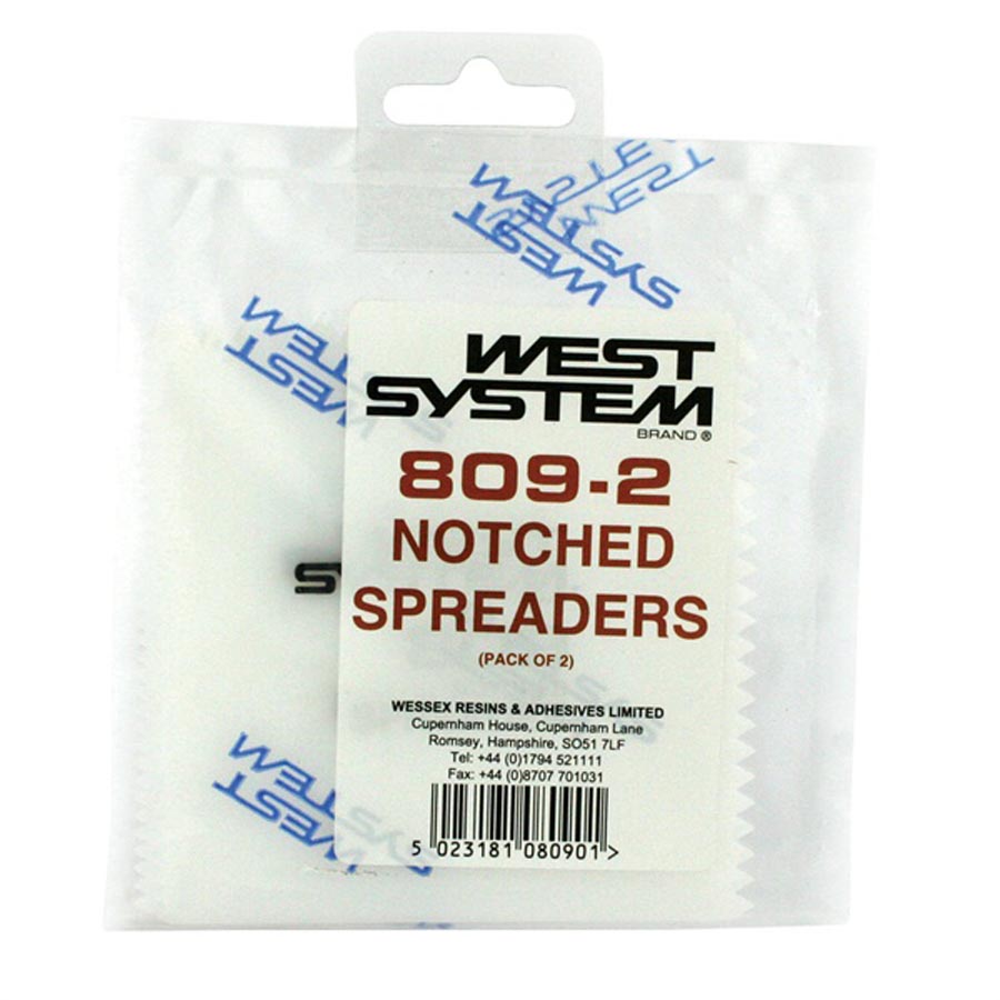 West System Notched Plastic Spreaders - 36 Pack