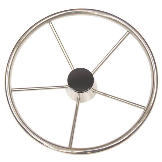 Stainless Steel Steering Wheel With Cap - 343mm