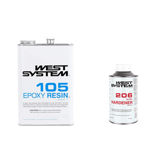 West System C Pack 105 Resin 25kg + 206 Slow Hardener 5kg