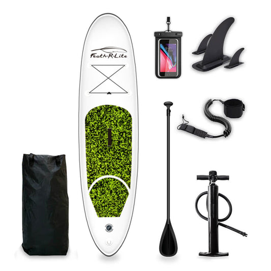 Funwater Camouflage Green 10'6 Inflatable Paddle Board SUP Package