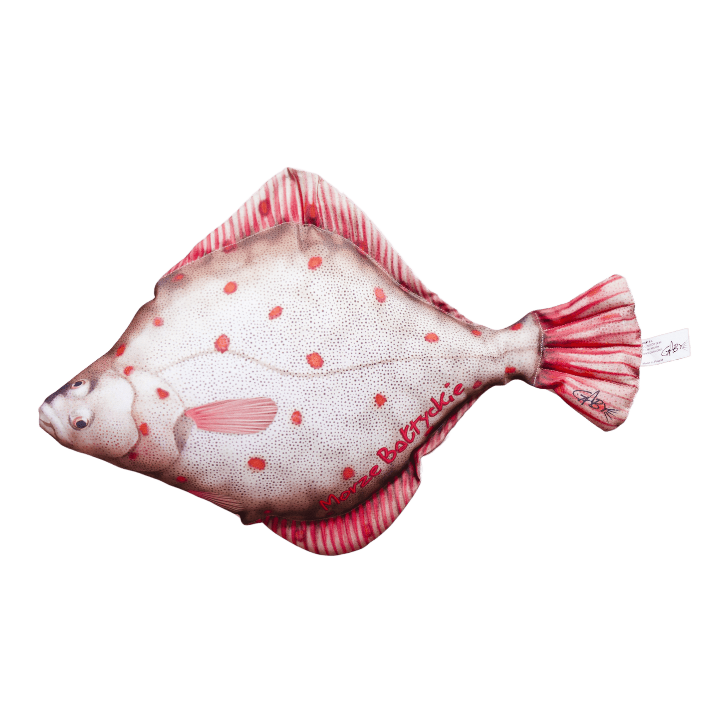 Gaby Fish Pillows Medium Flounder Saltwater Fish Pillow Cushion - 41cm