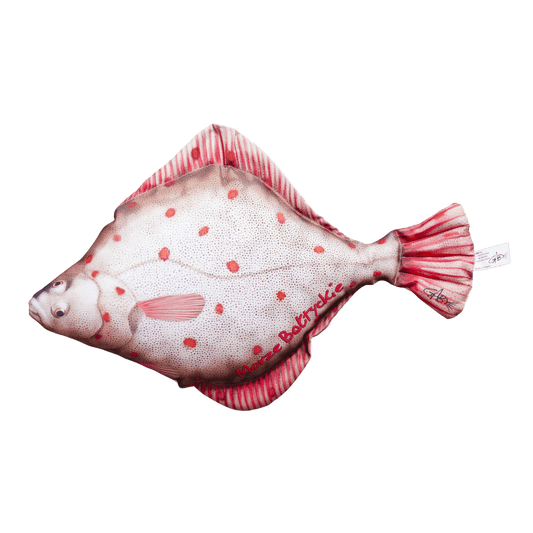 Gaby Fish Pillows Medium Flounder Saltwater Fish Pillow Cushion - 41cm