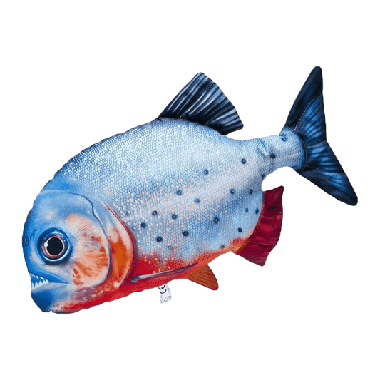 Gaby Fish Pillows Medium Red-Bellied Piranha Aquarium Fish Pillow Cushion - 47cm