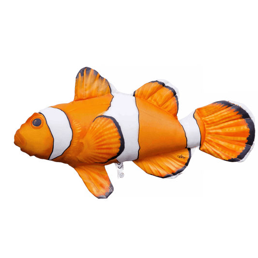 Gaby Fish Pillows Medium Ocellaris Clownfish Tropical Saltwater Fish Pillow Cushion - 56cm