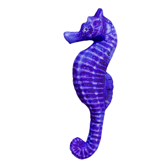 Gaby Fish Pillows Medium Blue Seahorse Saltwater Fish Pillow Cushion - 60cm