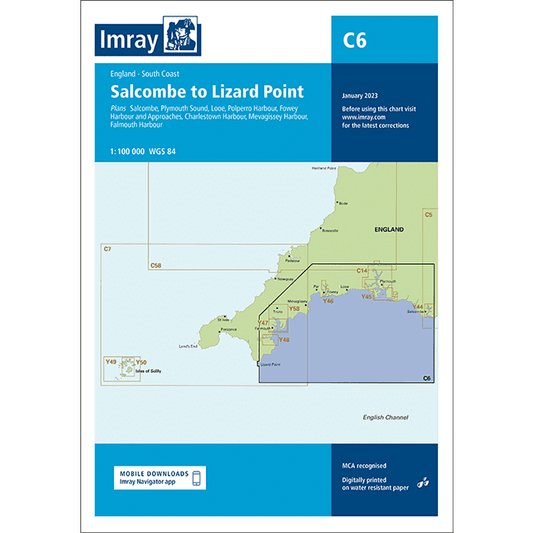 Imray Chart C6 - Salcombe To Lizard Point