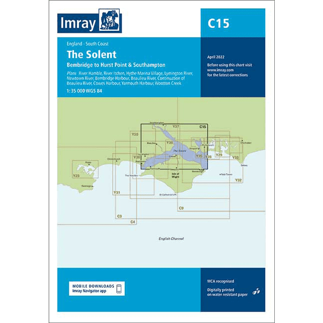Imray Chart C15 - The Solent