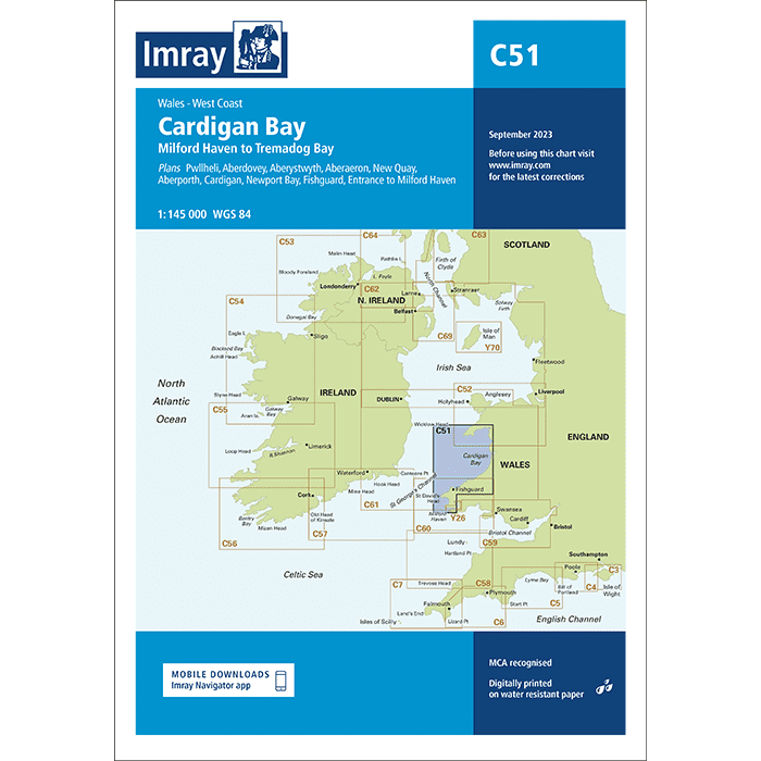 Imray Chart C51 - Cardigan Bay