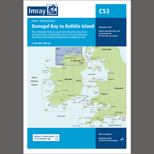 Imray Chart C55 - Dingle Bay to Galway Bay