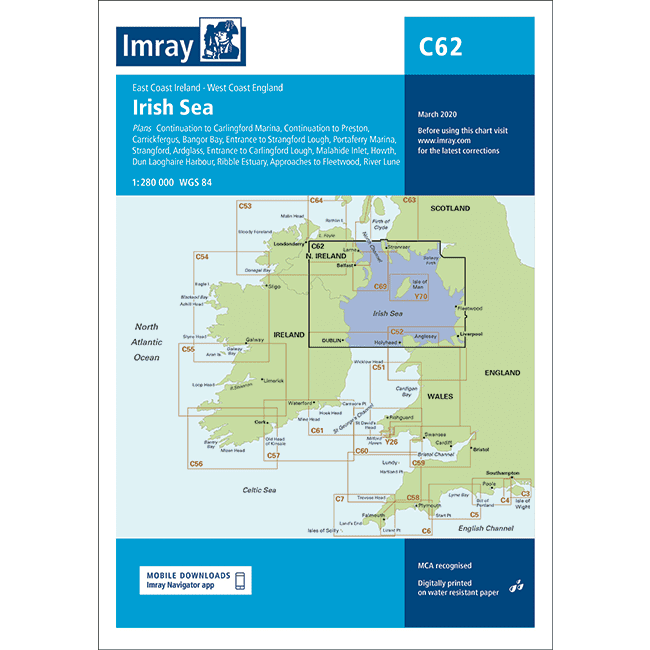Imray Chart C62 - Irish Sea