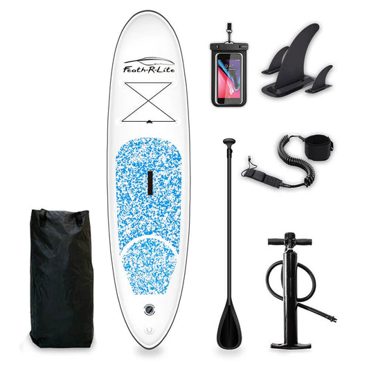 Funwater Camouflage Light Blue 10'6 Inflatable Paddle Board SUP Package