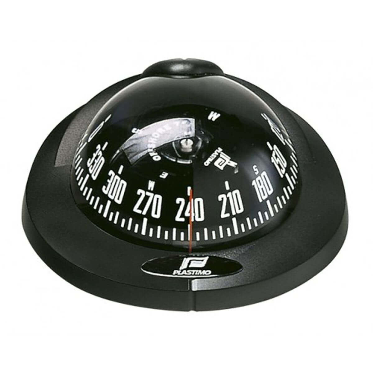 Plastimo Offshore 75 Black Compass Dash With Black/Grey Card - Zone AB