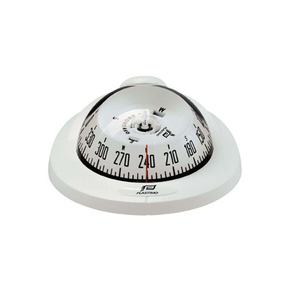 Plastimo Offshore 75 White/White Card Compass Dashboard - Zone AB