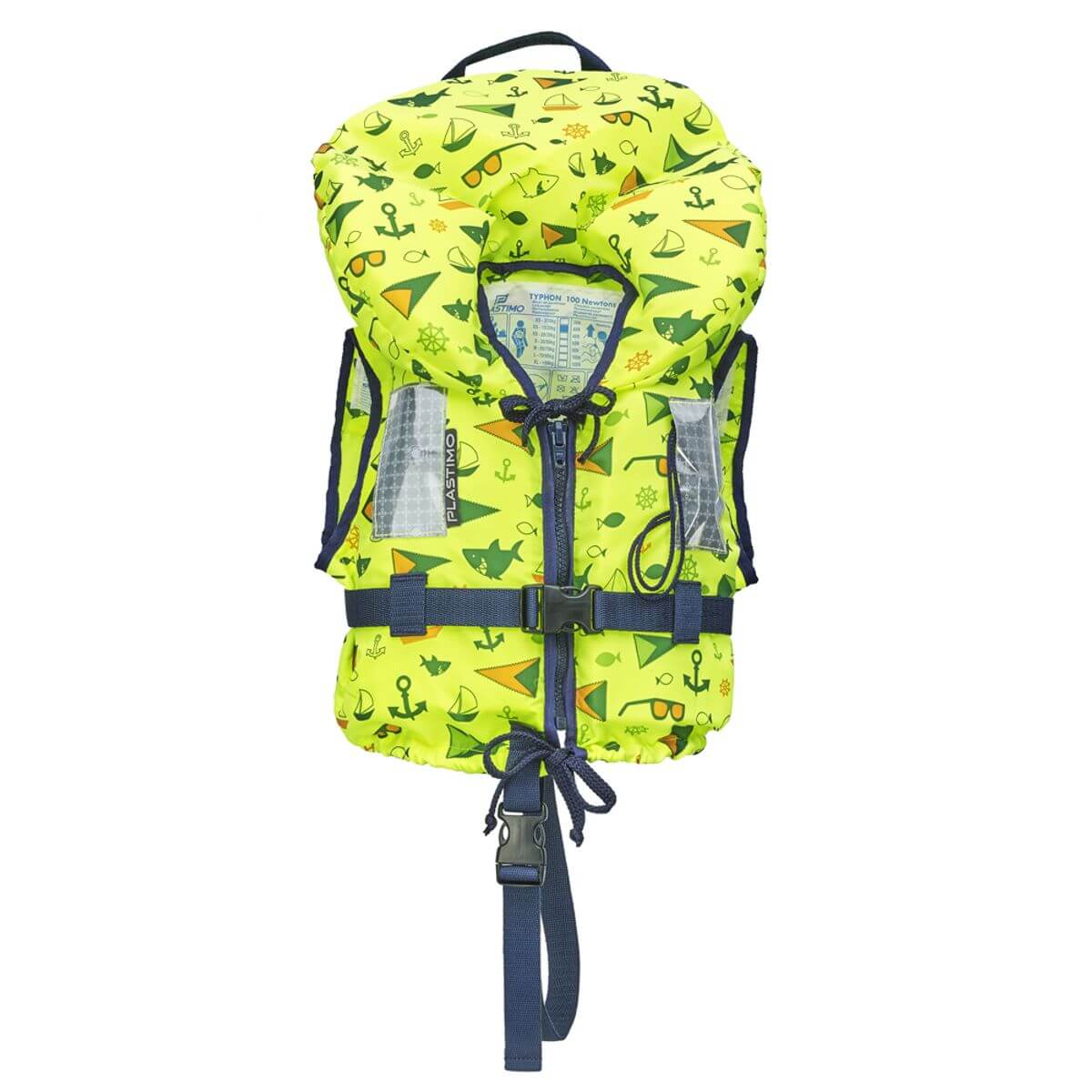 Plastimo Typhoon Junior Lifejacket Lime Yellow - 3 to 10kg