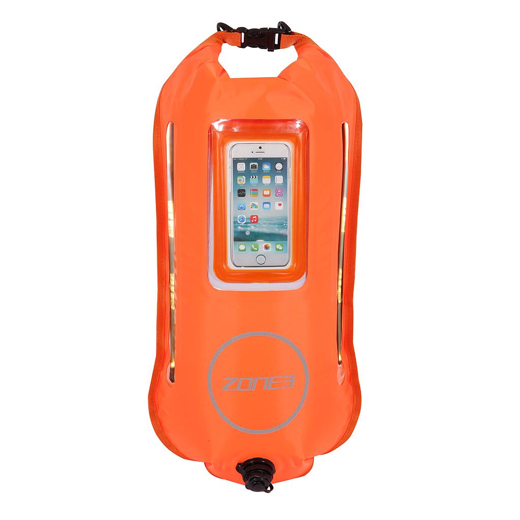 Zone 3 2 LED Light Buoy/Dry Bag Neon Orange - 28L Litre